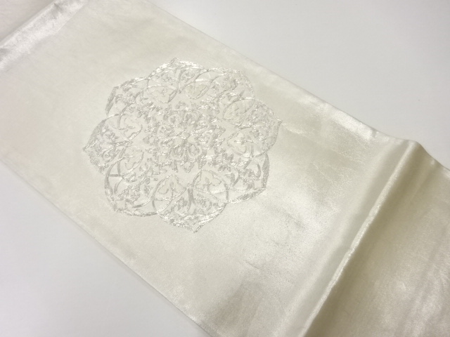 アンティーク　華文模様刺繍袋帯（材料）